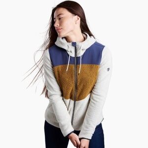 Kuhl Women's Hoodie - Blue, Gold, Cream